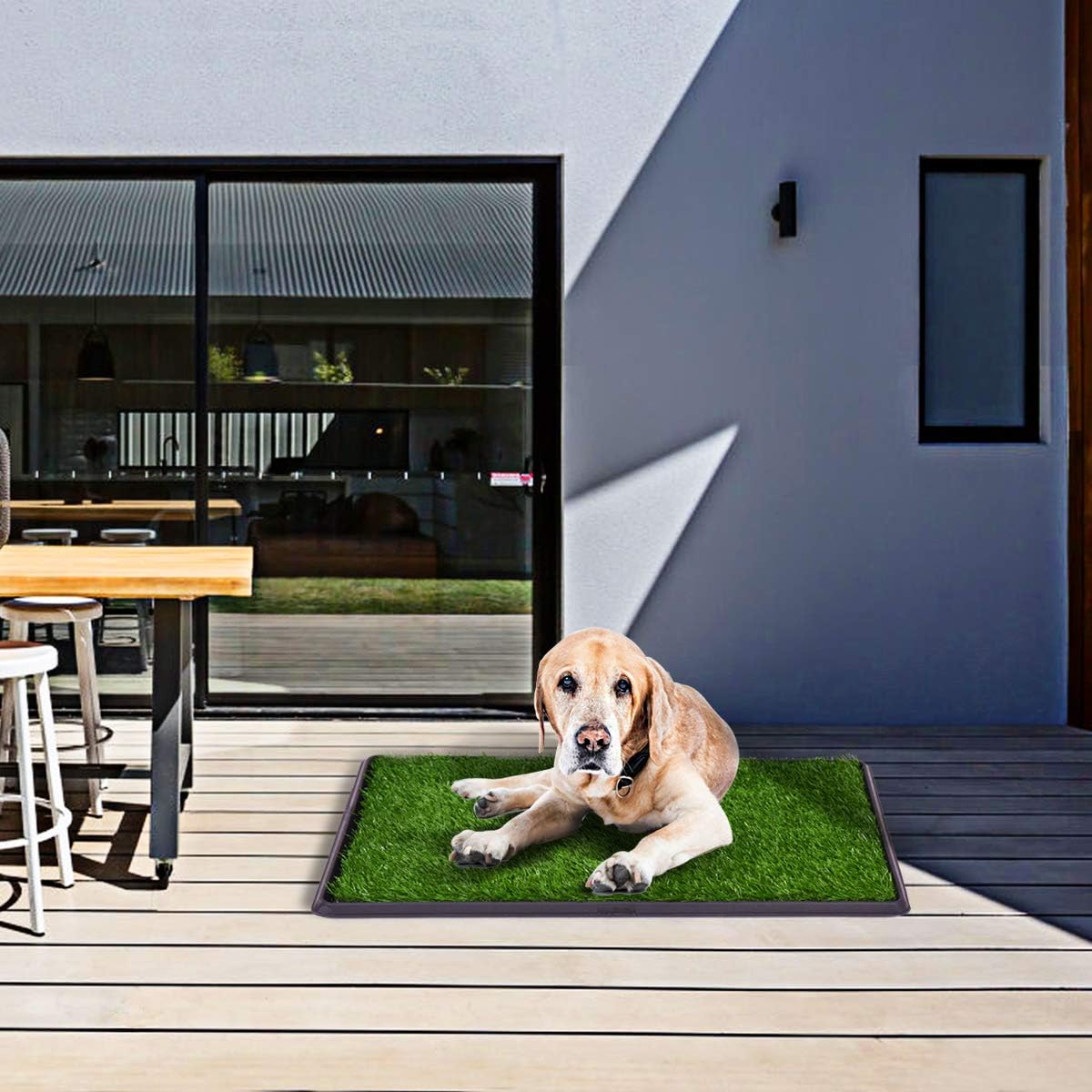 Giantex Dog Puppy Pet Potty Pad, Home Training Toilet Pad, Grass Surface Portable Dog Mat Turf Patch Bathroom Indoor Outdoor (30"x20")