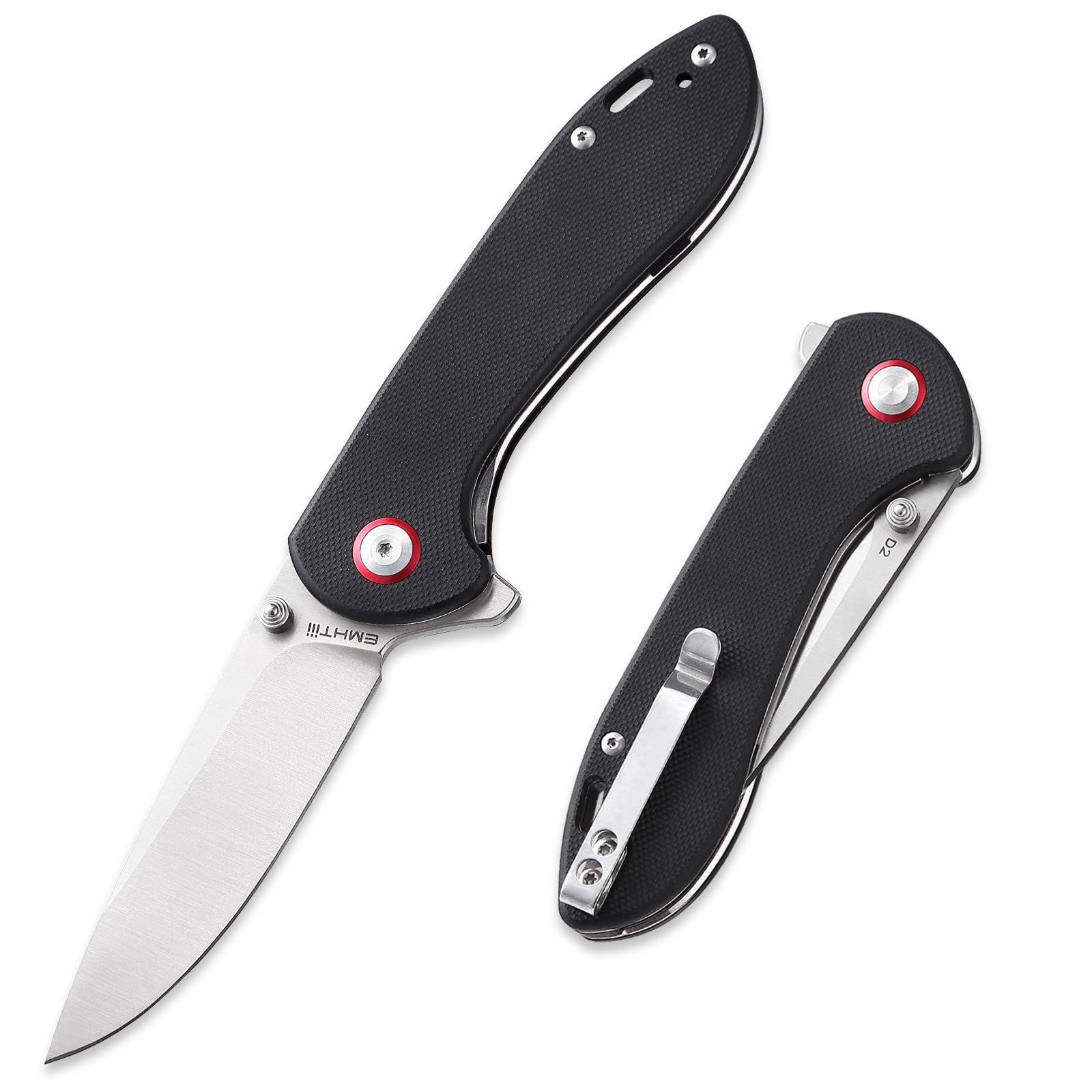 EMHTiii D2 Pocket Knife Folding Knives: 3.14