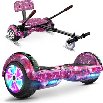 FLYING-ANT Self Balance Scooter Seat Attachment 6.5 Two-Wheel Self Balancing Electric Scooter with LED Light Flash Lights Wheels