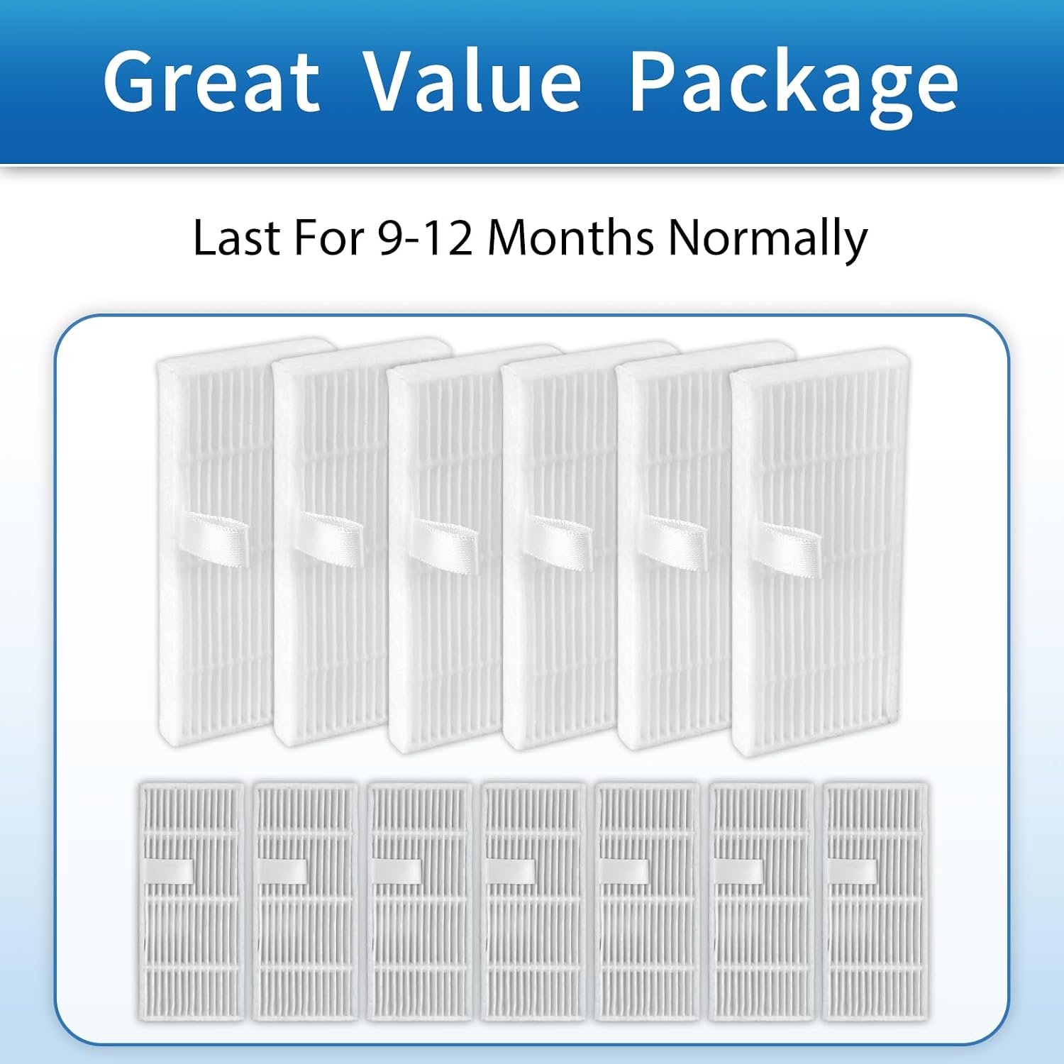 (13 Pack) C20 Omni Replacement HEPA Filters Compatible With Eufy C20 Omni C10 Robotic Vacuum Cleaner, Replacement Parts Filters,Filter 13 Pieces
