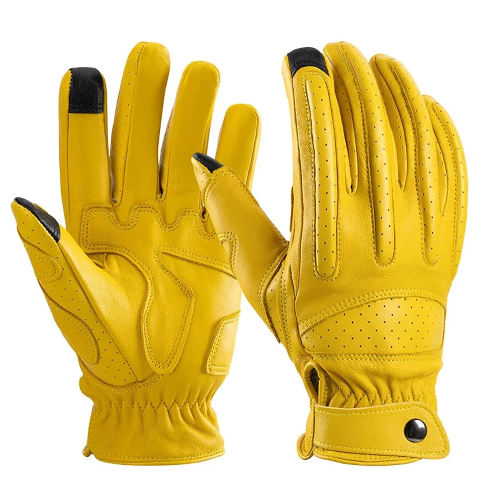 Genérico Guantes de Seguridad con Pantalla táctil y Dedos completos, Guantes Antideslizantes Transpirables for jardinería, Motociclismo y equitación