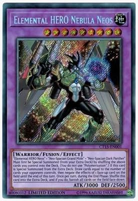 Yu-Gi-Oh! - Elemental Hero Nebula Neos CT15-EN001 - 2018 Mega-Tins Promos - Limited Edition - Secret Rare