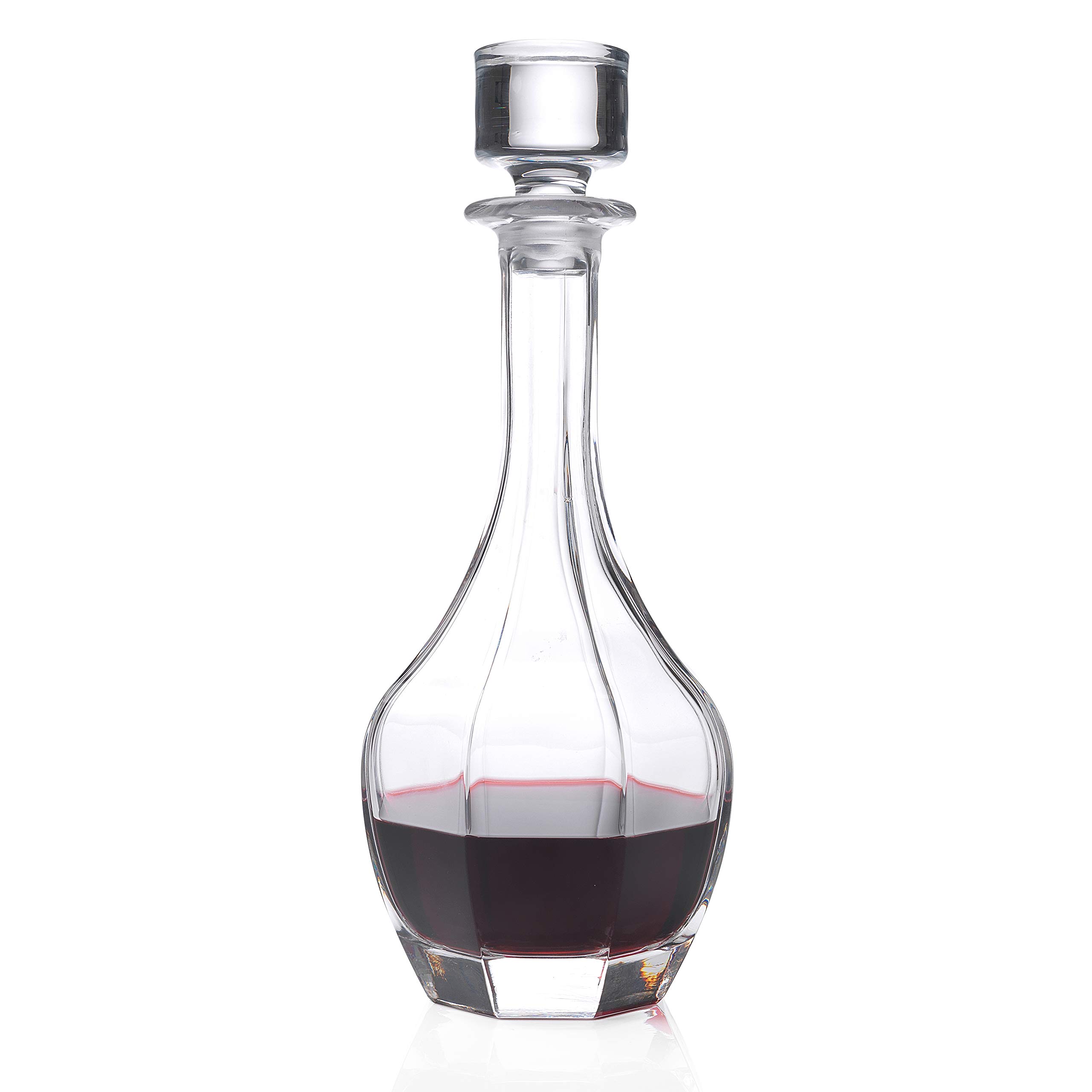 Carafe à vin RCR en cristal Luxion de 1L au format arrondi haute chic