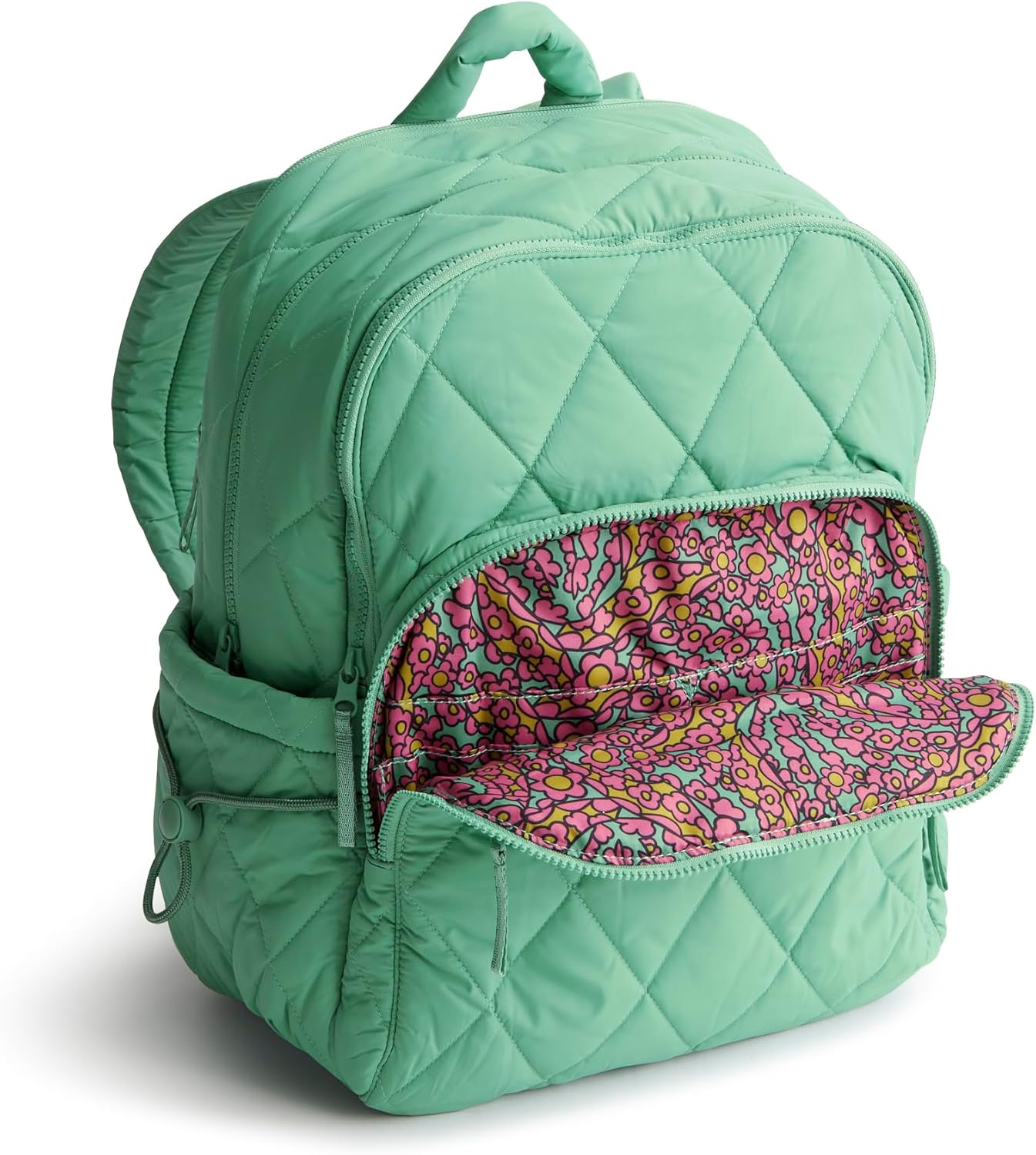 Vera Bradley Women's Featherweight Large Bancroft Backpack, Beryl Green, One Size - Image 5