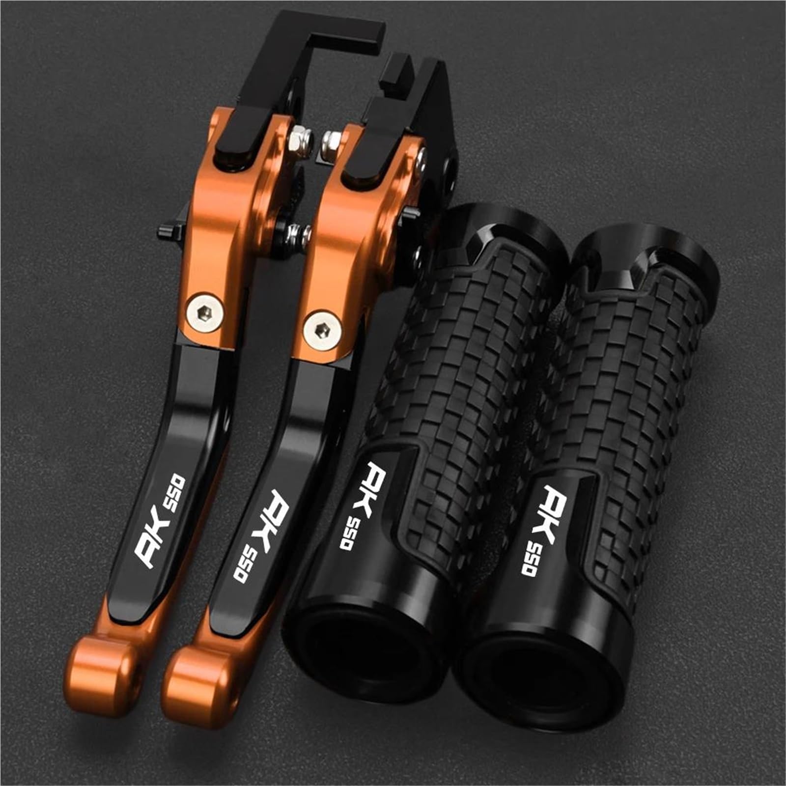 Tgvselpj Orange Motorcycle Part Motorcycle Extendable Adjustable Clutch Brake Levers Controller Lever Handle For Kymco Ak550 Ak 550 2017-2024(Orange)
