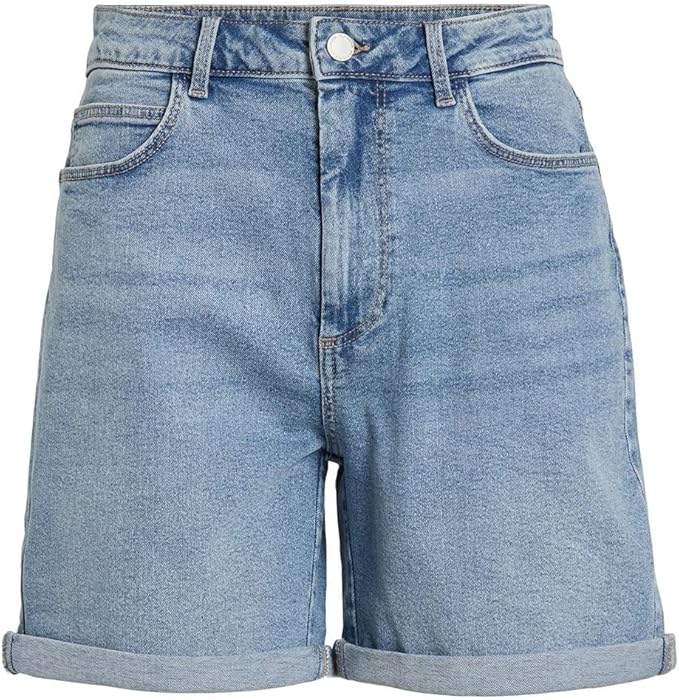 Vila Vijo HW MBD Shorts/Su-Noos Pantalones Cortos, Medio De Mezclilla Azul, 38 Para Mujer