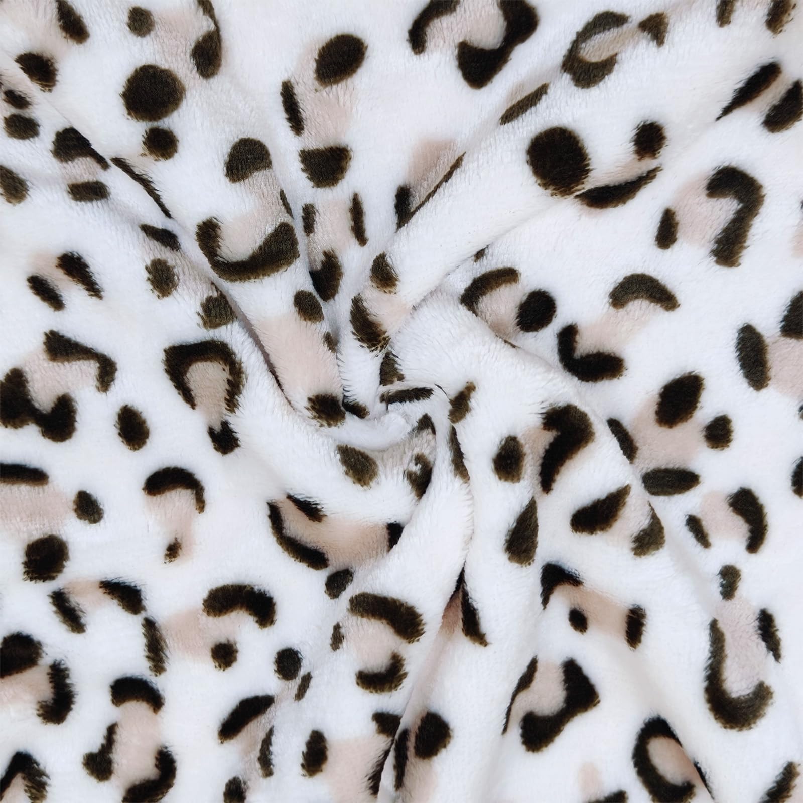 Manta de bebé Minky con estampado de leopardo, manta suave para cama de bebé con respaldo de puntos, manta de recepción para cuna recién nacido, 30 x 40 pulgadas