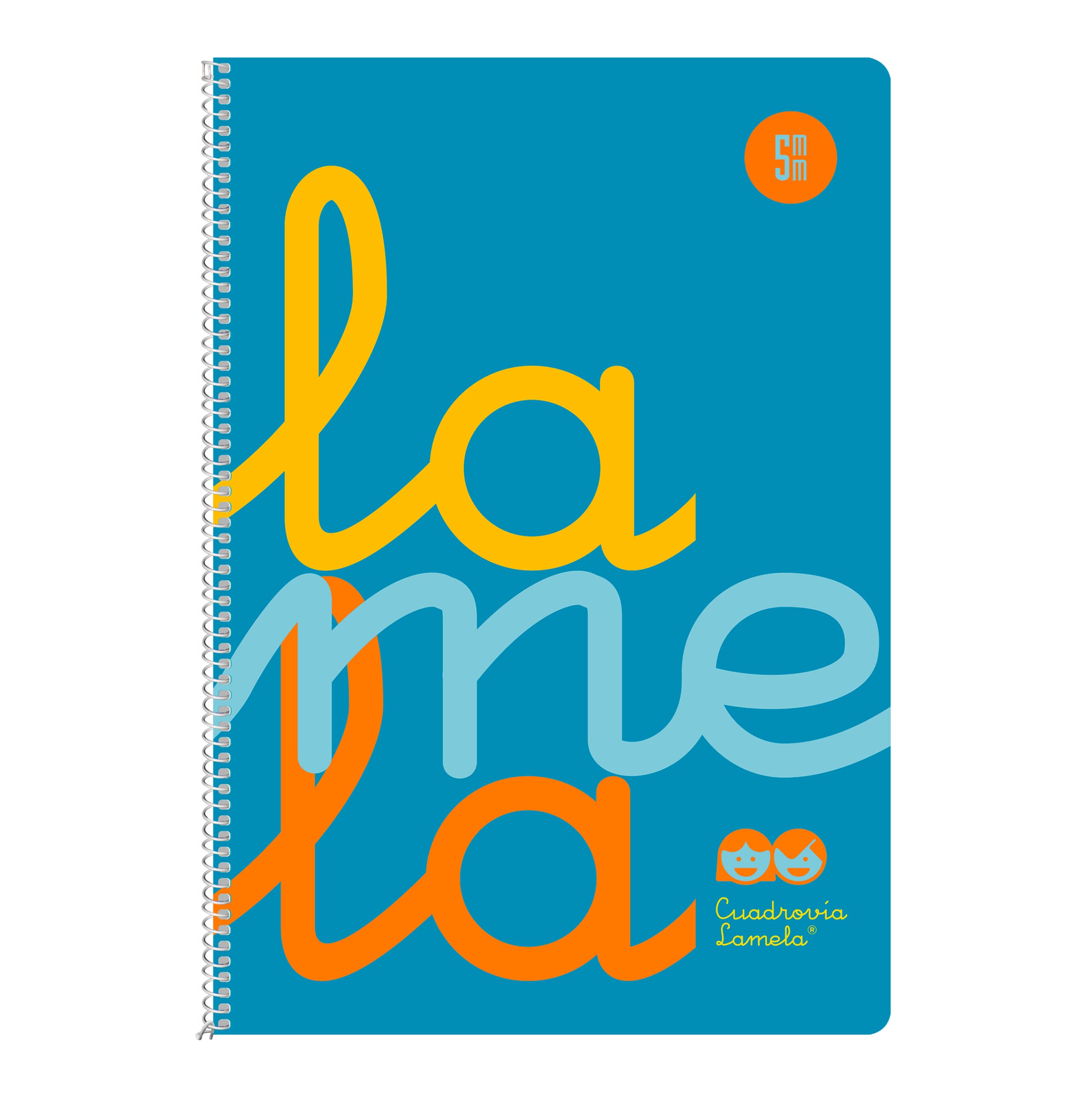 Cuadernos cuarto Flúor pp 5 mm - Azul paquete 5 uds.
