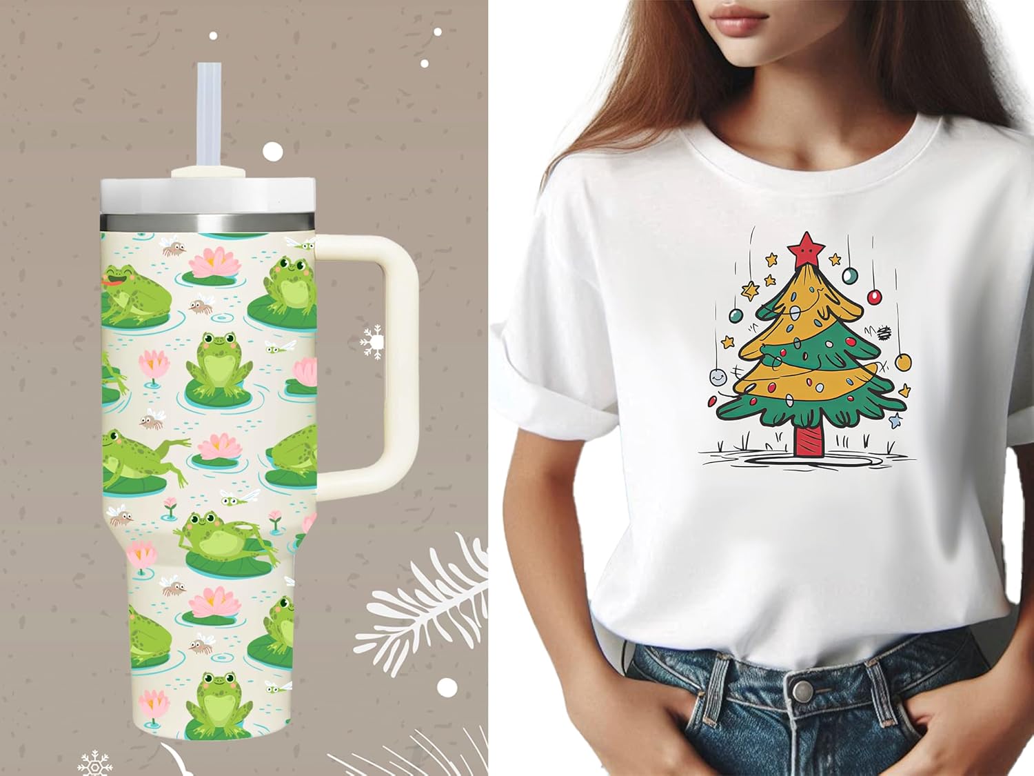 Frog Gifts.40oz Frog Tumbler with Handle.Frog Lover Cup Gift.Birthday Christmas Frogs Tumblers Gift for Women Men. - Image 6