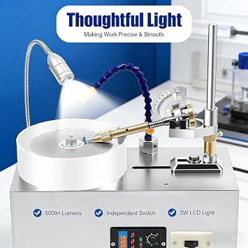 180W Gem Faceting Machine, Gem Faceting Rock Polishing Machine Buffer Polishing Machine Rock Polisher Angle Polisher