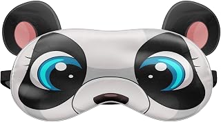 Dormir máscara Viaje Relax Ojos Protectora Cama Emoji Siesta Ojo Encuadernado y su Panda Insomne [042]
