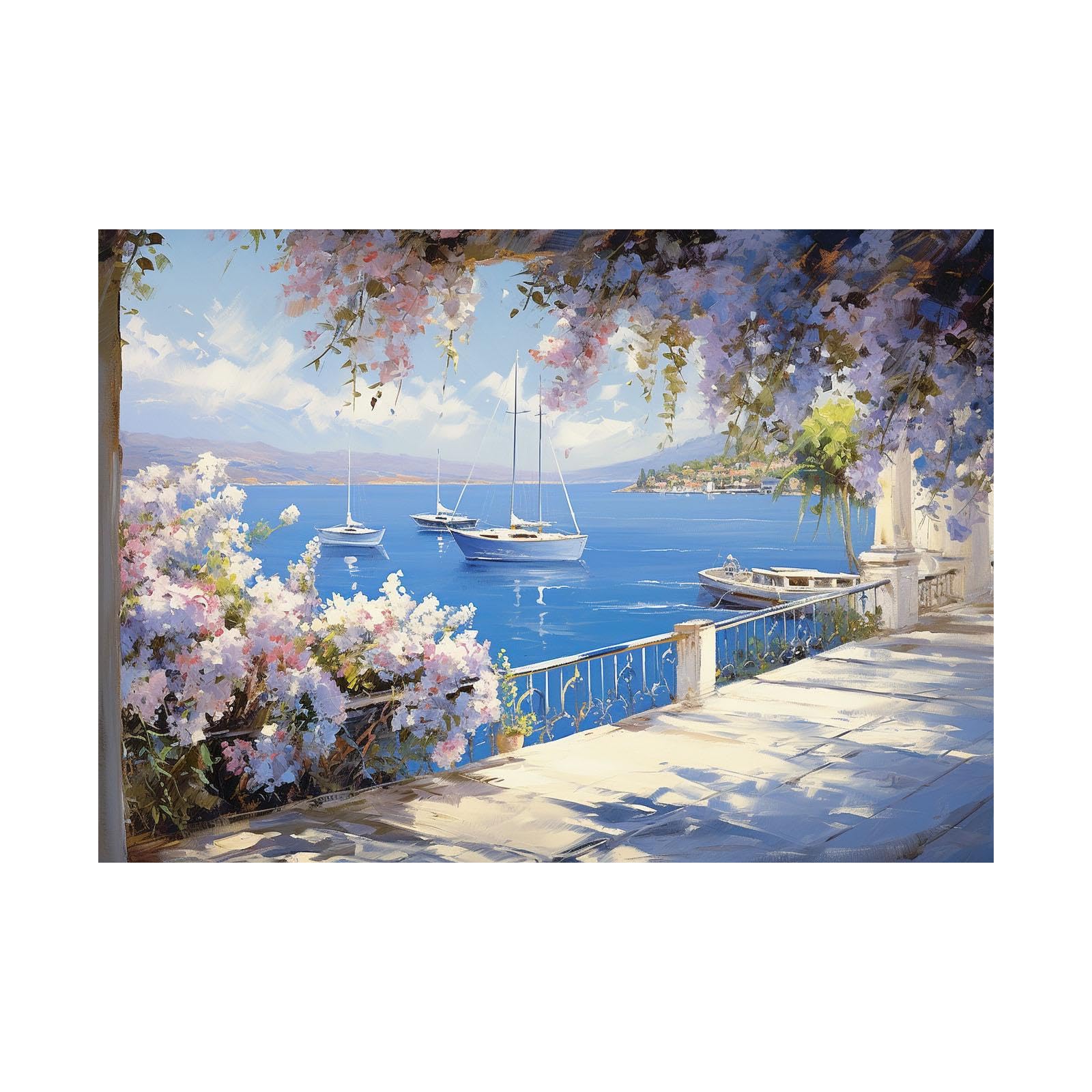 Artwork tableau decoration marin pour masquer un mur vide - 6