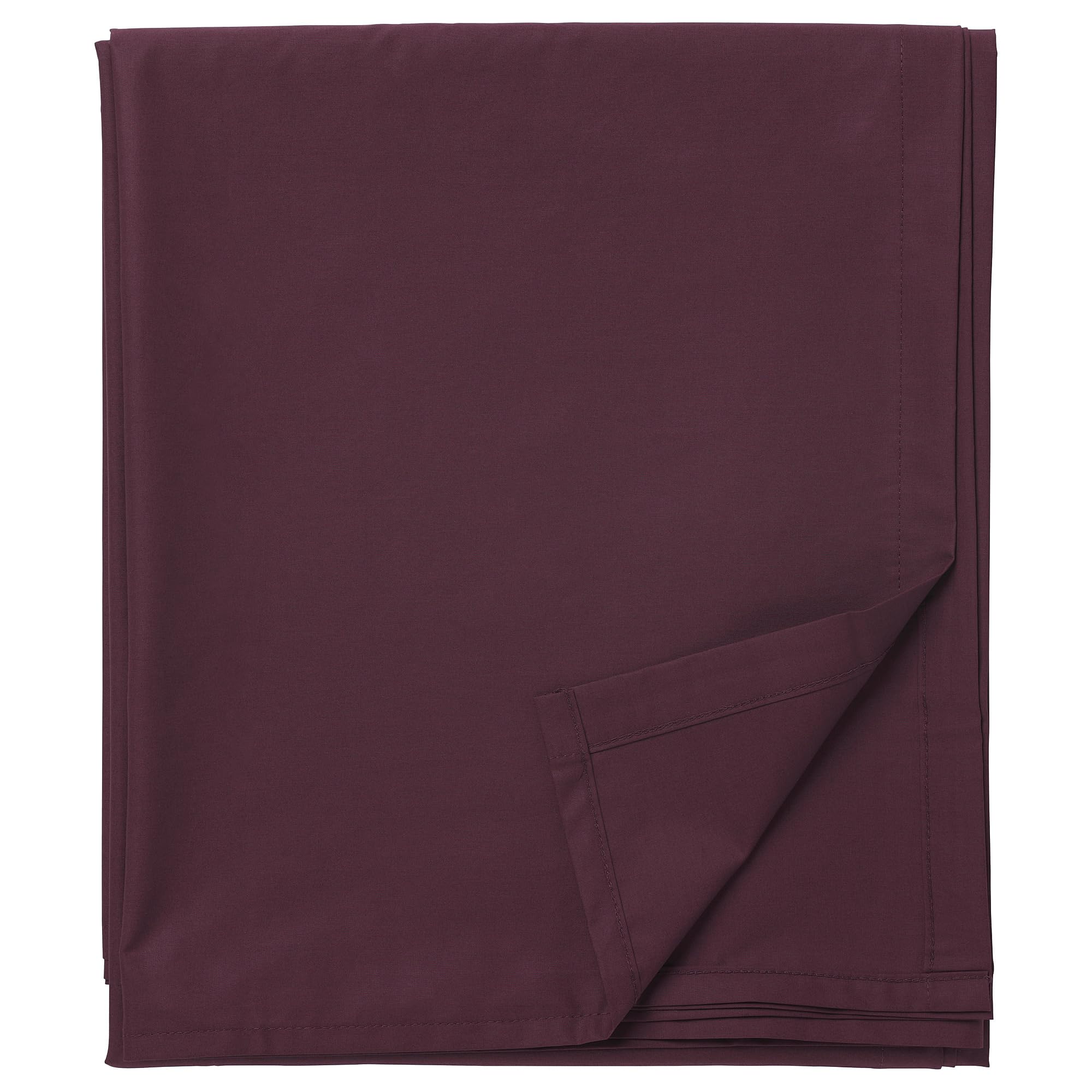 Drap plat ULLVIDE rouge foncé 150 x 260 cm pour stopper la transpiration