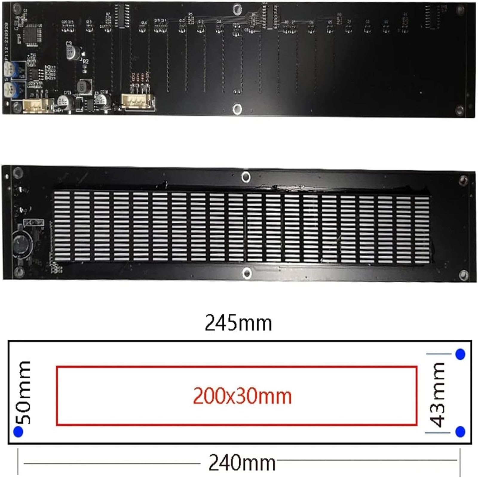 Analizador De Espectro De Audio Musical LED, Indicador De Espectro Musical, DSP Incorporado, Ajuste De Ecualizador De Soporte, para El Hogar/Oficina/Estudio De Audio/Amantes De La Música