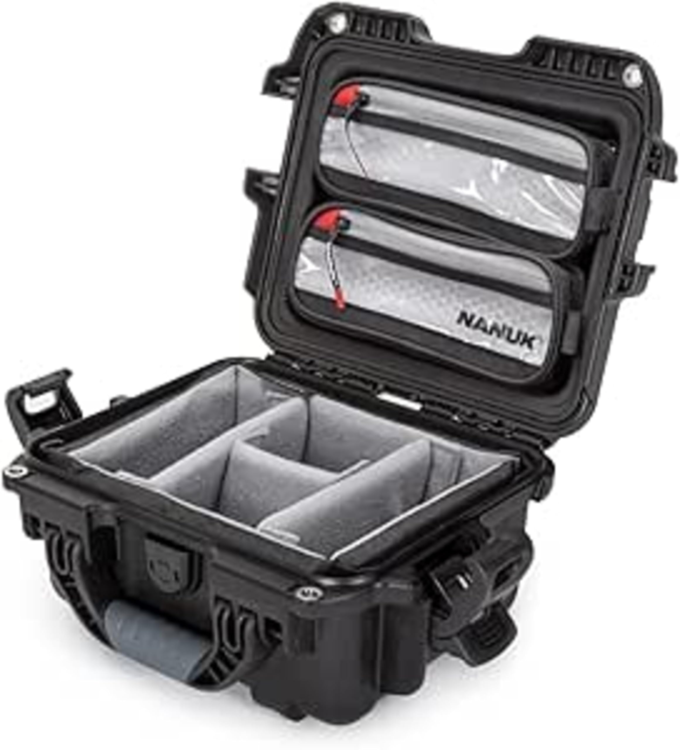 NANUK 905 Pro Photo Kit, Valise Rigide de Protection, Étanche, Carry-on | 31,8 x 25,7 x 15,2 cm, Protège Appareil Photo, Objectifs, Drones et Accessoires, Organisation Optimale pour Kit Photo Compact