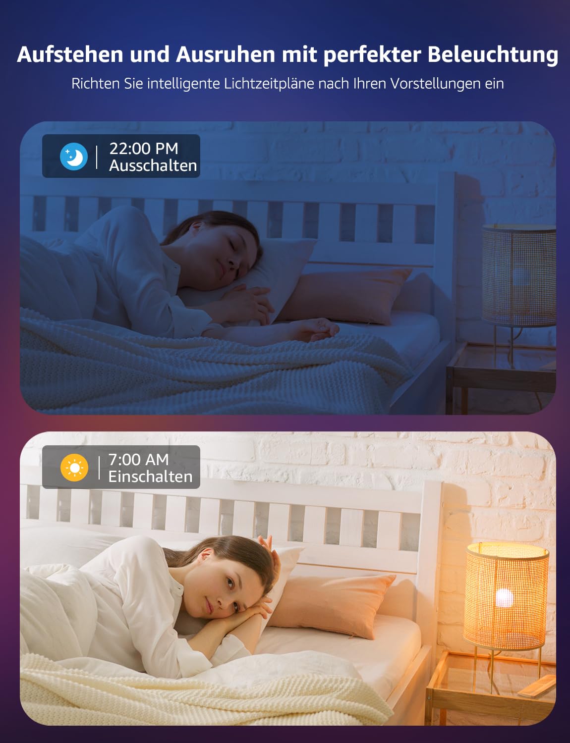 Lepro Smart E14 LED BP1 G45, Personalisierter KI-Lichtdesigner, 4.9W 470LM RGB+CCT, Dimmbar, Kompatibel mit Alexa/Google, Musik Sync, WiFi & Bluetooth, KI-Ambientebeleuchtung, 4er Pack