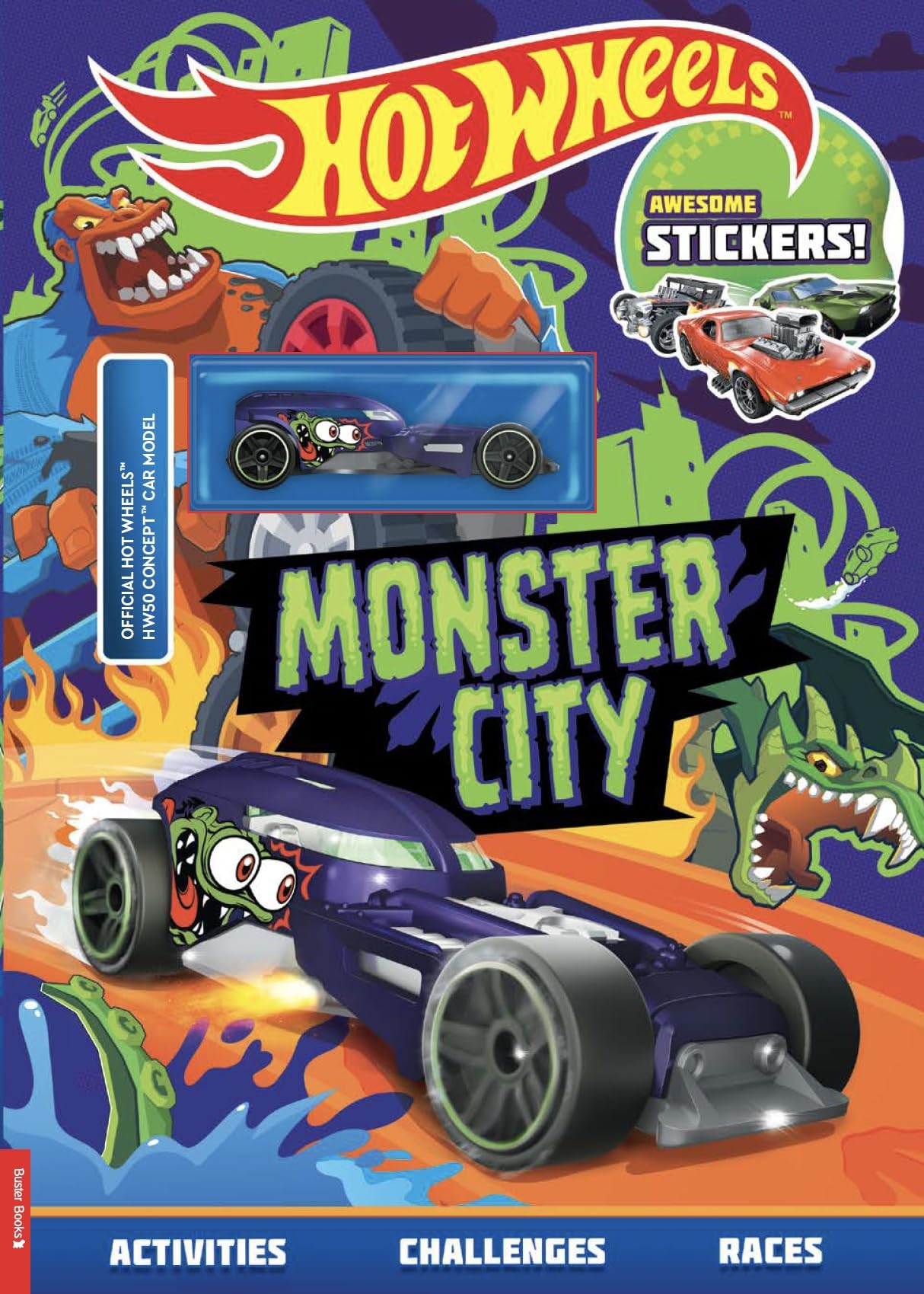Hot Wheels™: Monster City (with stickers and HW50 Concept™ car model)