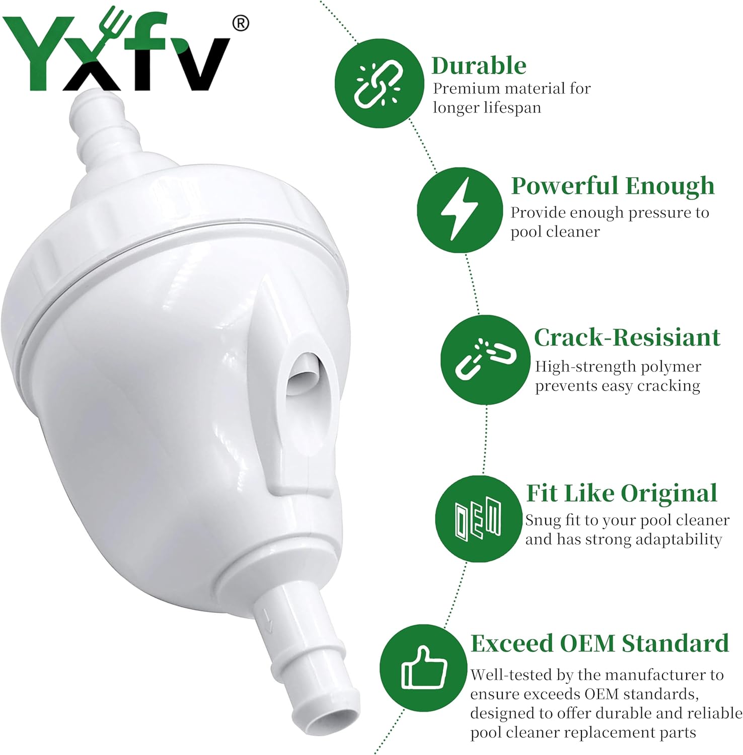 Pool Cleaner Hose replacement for Polaris 280, 380, 180, 3900, Pressure-Side Cleaners & Kreepy Krauly LL105 LL505G, 32.8ft Complete Hose