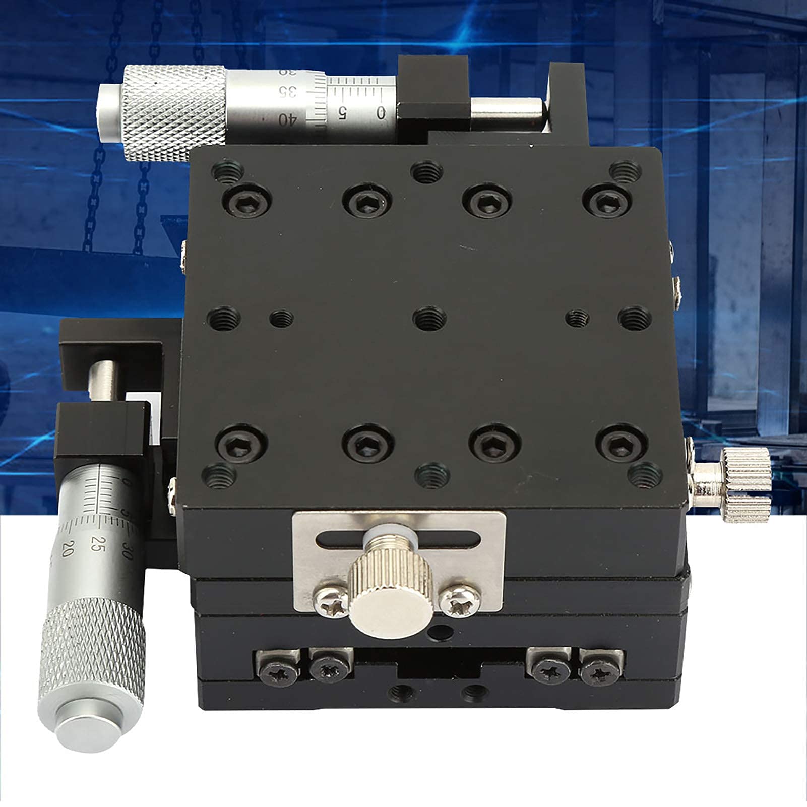 Manueller Präzisions Lineartisch , Manueller Mikrometer Kreuzrollen Lineartisch , Trimmlager Tuning Plattform Schiebetisch mit Schwarz eloxiert , für Produktionsmaschinen