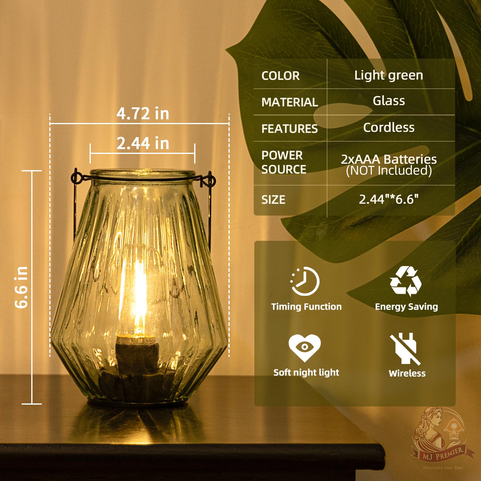 Lampa zasilana bateriami do zawieszenia, bezprzewodowa lampa stołowa LED z timerem, dekoracyjne lampki latarniowe do użytku wewnątrz i na zewnątrz, na taras, do domu, korytarza, na pokładzie, kominku