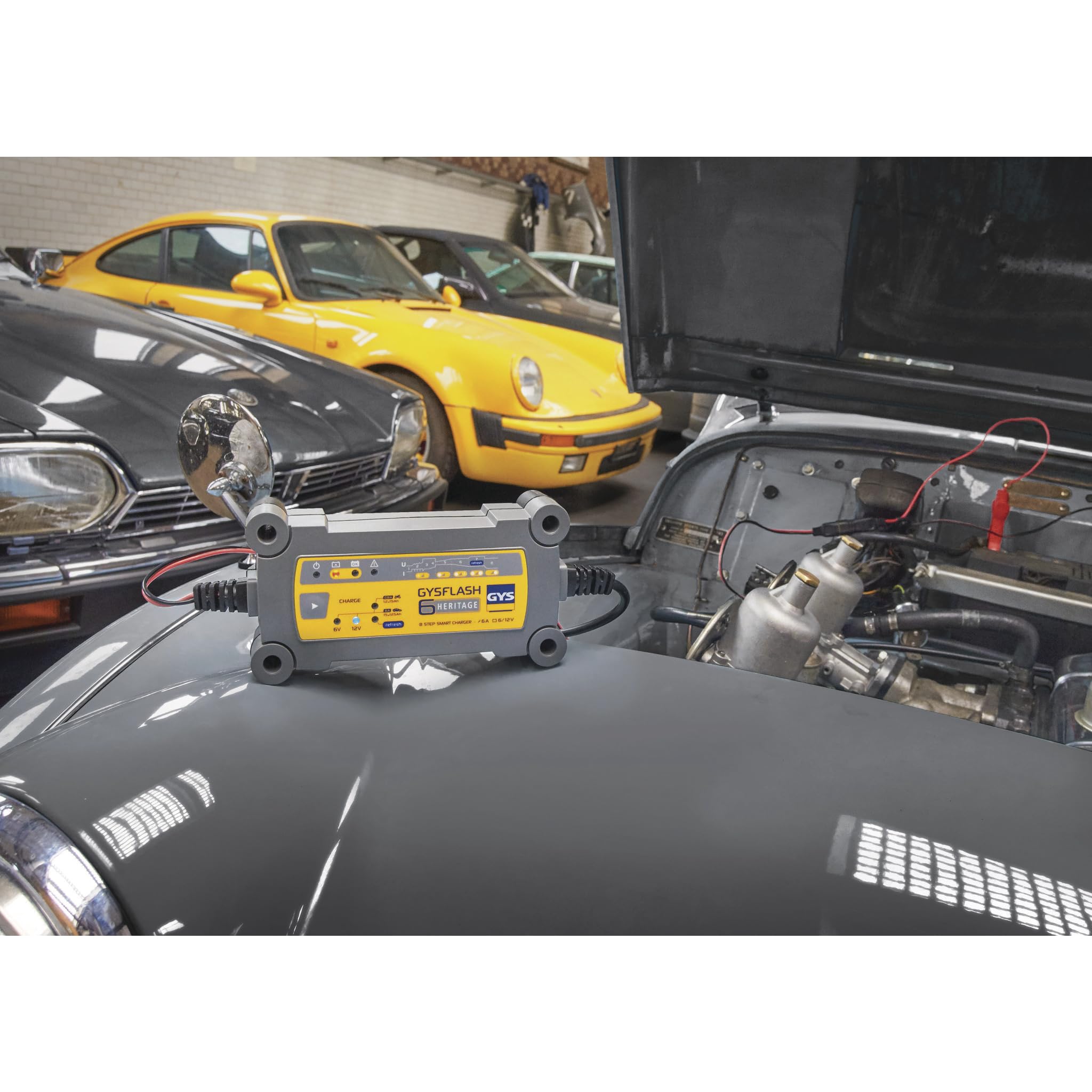 GYS Auto Chargeur de batterie pour Voiture Camions Moto Capacité de batterie À partir de 1,2Ah 029538
