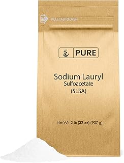PURE ORIGINAL INGREDIENTS Sodium Lauryl Sulfoacetate (SLSA) (2 lb.), Eco-Friendly Packaging, Ideal Bath Bomb Additive, Gentle on Skin, Surfactant & Latherer