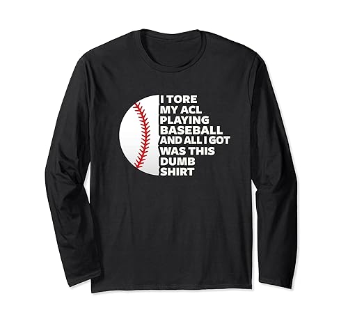 Knee Surgery Recovery Baseball Injury Full ACL Repair Long Sleeve
