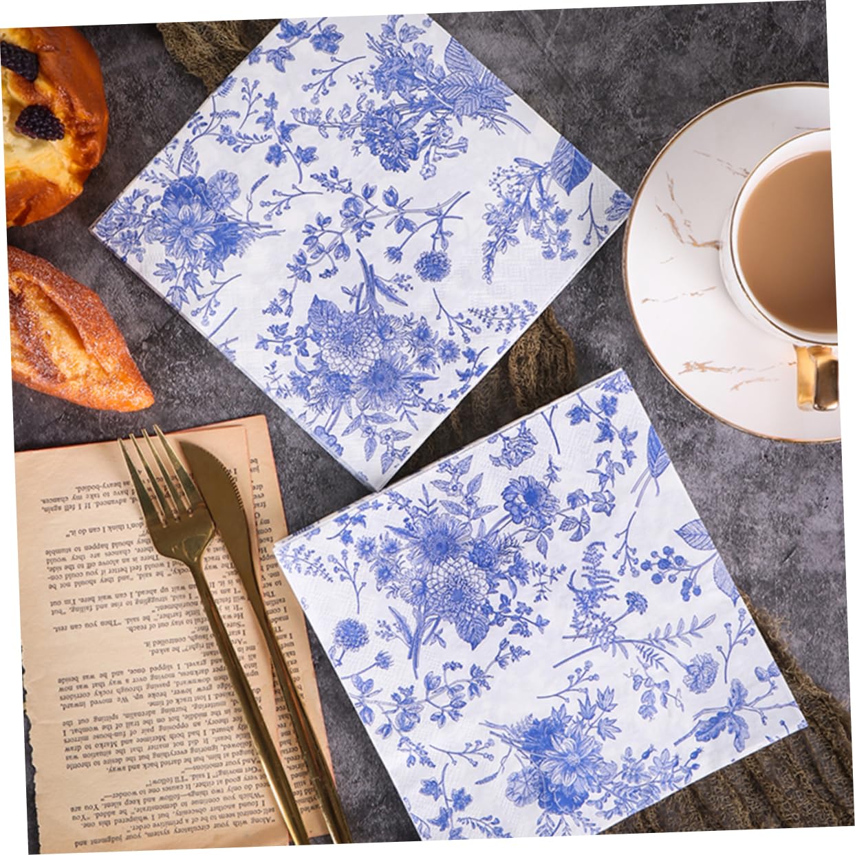3 Series Servilletas De Floral Para Bodas Fiestas Decorativas Y Prácticas 100 Piezas*3