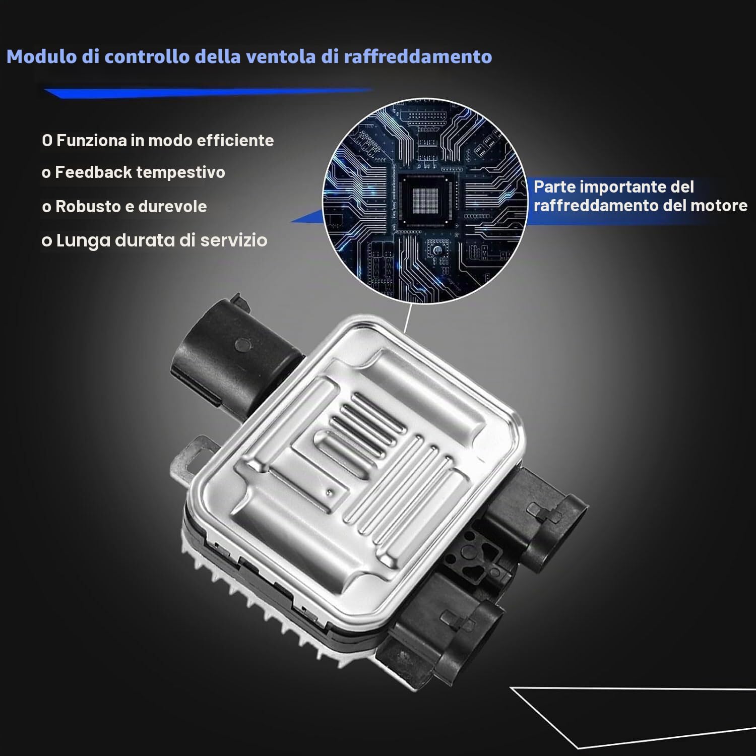 Modulo di controllo ventola radiatore Relè Unità di controllo ventola Modulo di ricambio per Galaxy S-Max Mondeo X-Type Freelander XC60 S60 V60# 31338823 940004000