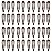 40 Counts Colorful Metal Snap Hair Clips 2 Inch Barrettes for Women Accessories (brown)