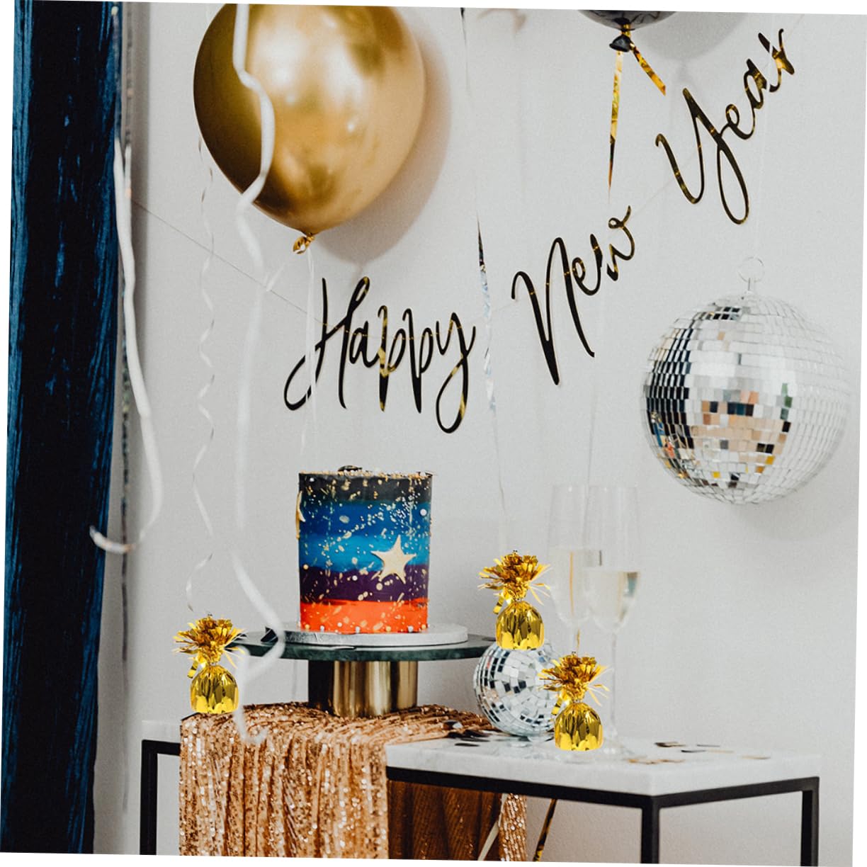 Cabilock Pesi Per Palloncini Dorati - Set Da 8 Per Palloncini Supporti Resistenti Per Palloncini Ad Elio Aggiungi Un Tocco Di Raffinatezza Tuo Evento