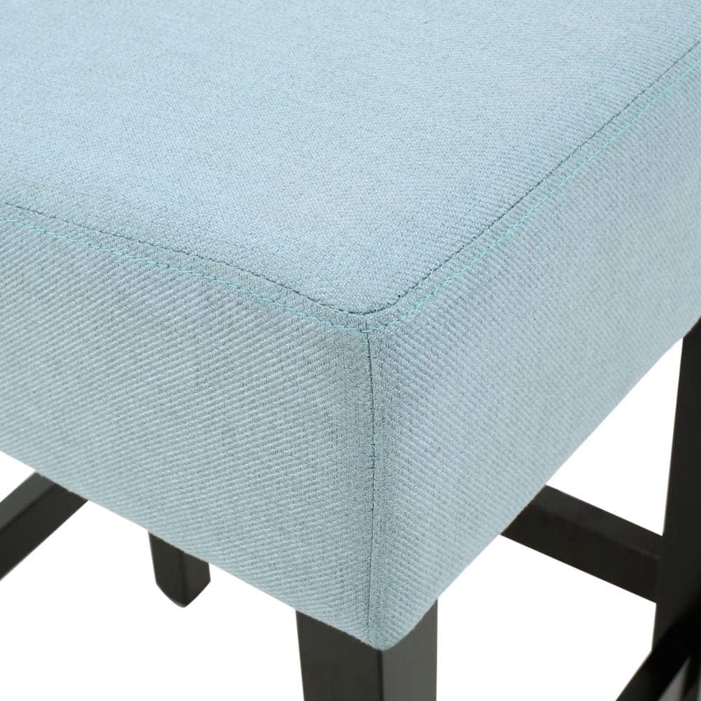 Christopher Knight Home Lopez Fabric Backless Counterstools, 2-Pcs Set, Light Blue
