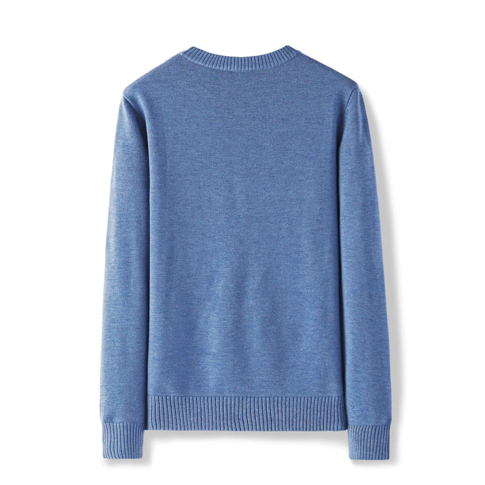 YAROVA Herren Pullover - Strickpullover Männer O Hals Langarm Pullover Strickpullover Kleidung Herbst Winter Mode Casual Lose Einfache Outdoor-Kleidung
