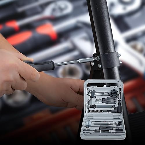 Miniatura 9 de Growneer Juego de herramientas, kit de herramientas para el hogar de 241 piezas con herramientas de metal duraderas para reparación del hogar,