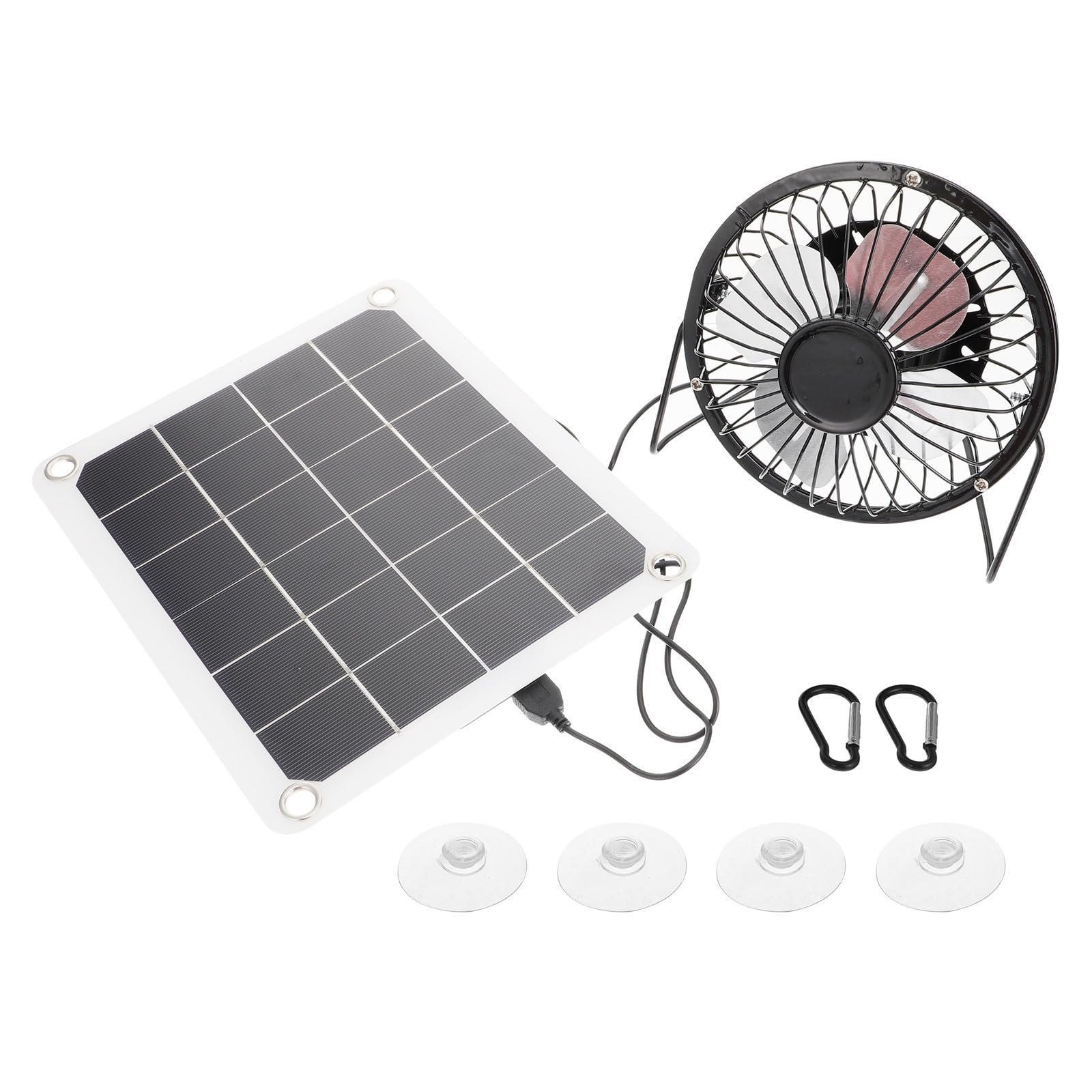 Healifty Solarbetriebener Ventilator 10w Leistung mit Monokristallinem Silizium für Sommeratmosphäre und Effiziente Belüftung für Gewächshaus und Haustierhäuser