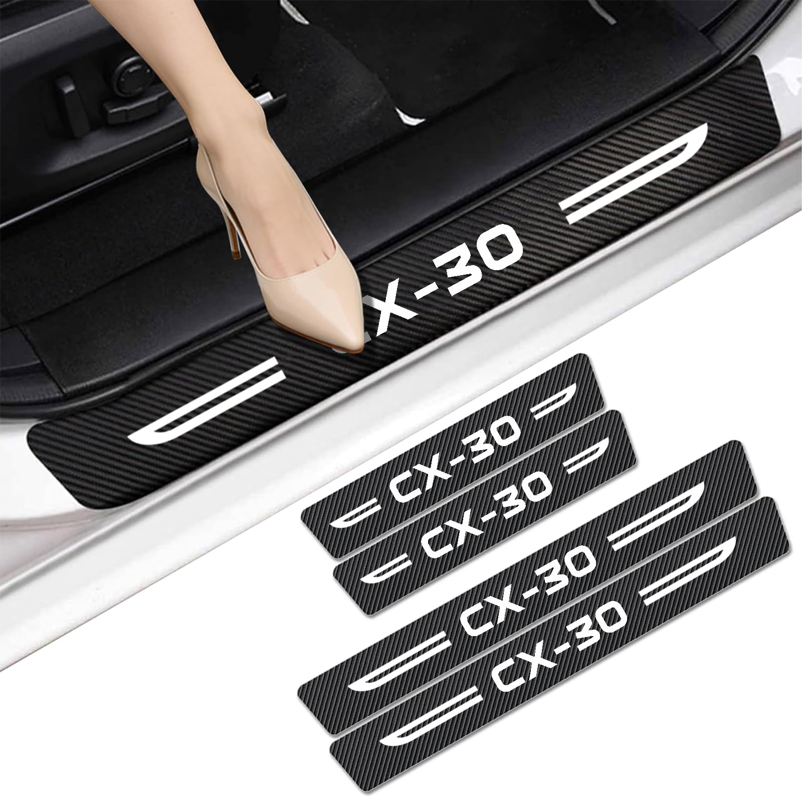 WXH97F Car Door Sill Protector for Mazda CX-30 2019-2026