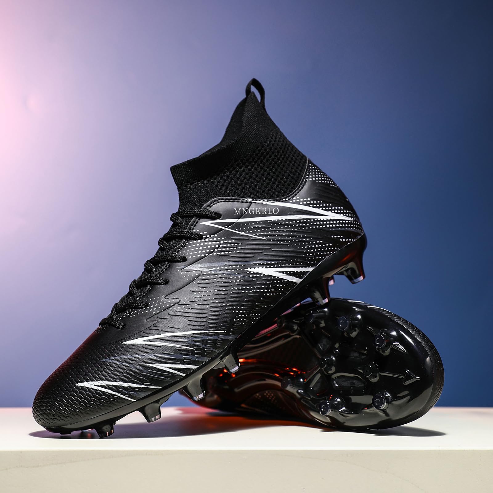 Men's Football Boots Outdoor Spike Cleats Soccer Shoes Women's Astro Turf Trainers Professional Athletics Sneakers Teenager Competition Sport Futsal Shoes - 2