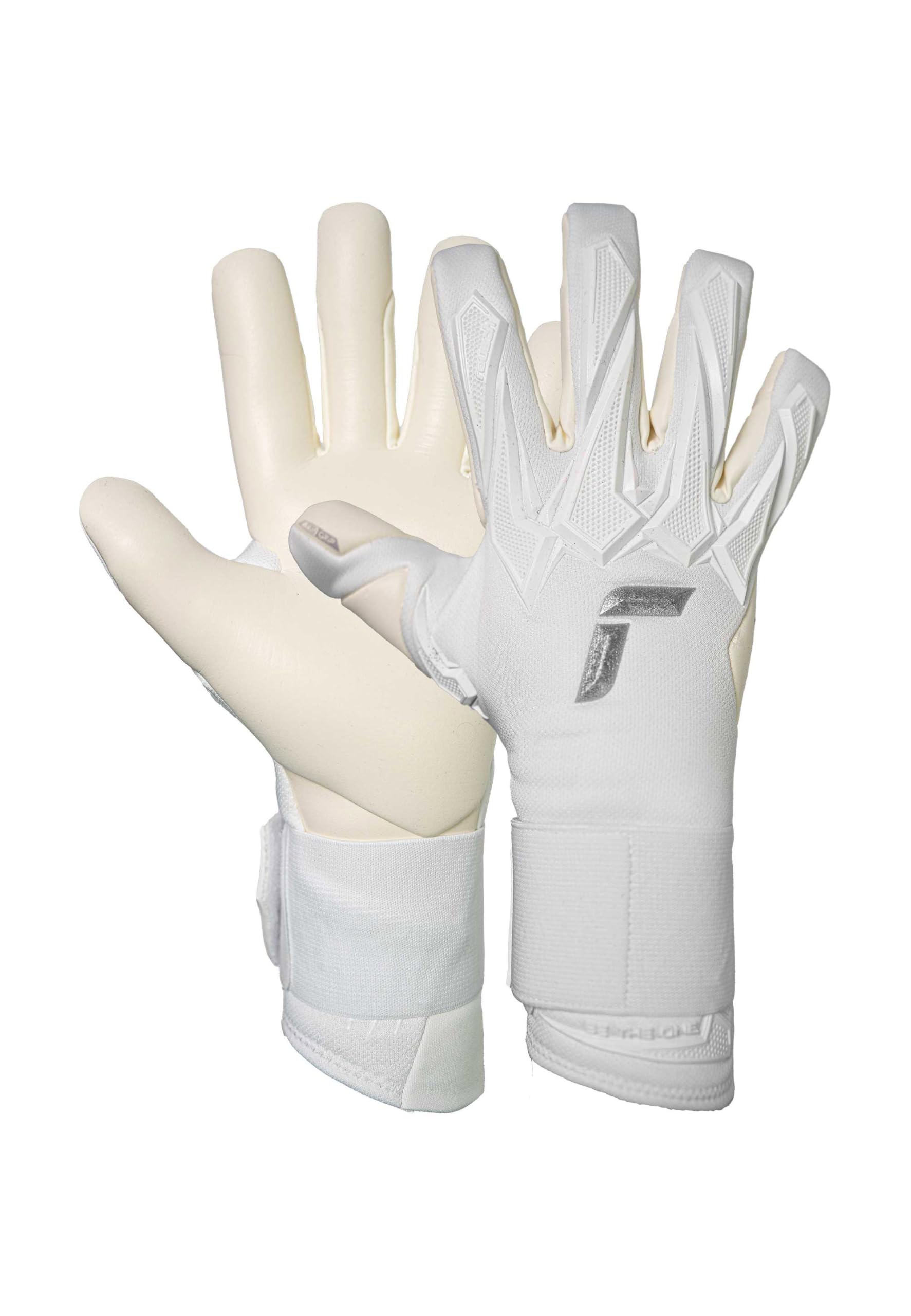 Reusch Guanti da portiere professionale adulti|ottima presa e tenuta sicura | Schiuma adesiva professionale da 4 mm, per allenamenti e partite, per erba sintetica e naturale, Taglie 7-11, Raptor Pro