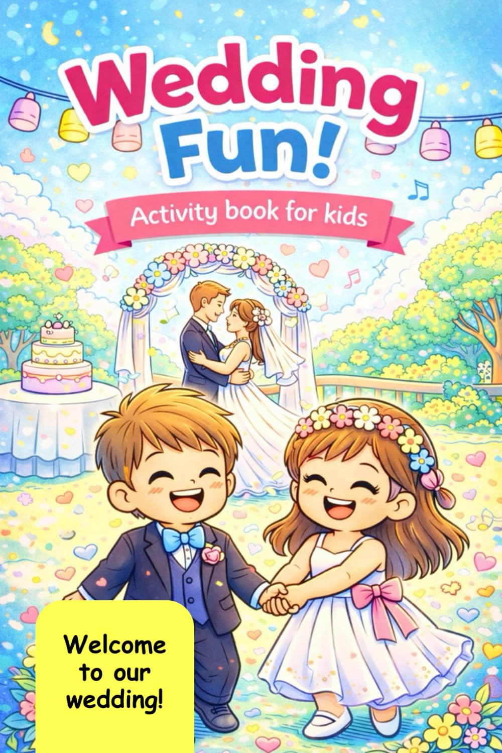 Wedding Fun! Coloring & Activity Book For Kids: Fun Games, Coloring Pages, Mazes & Activities for Children aged 3-12 | Wedding Favors For Kids