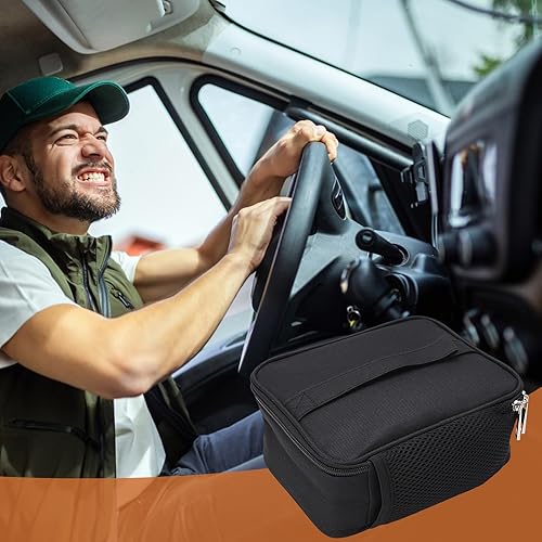 Miniatura 6 de Bolsa de almuerzo, bolsa de almuerzo grande, horno portátil con carga USB, caja de almuerzo aislada con forro de película de aluminio para adultos,