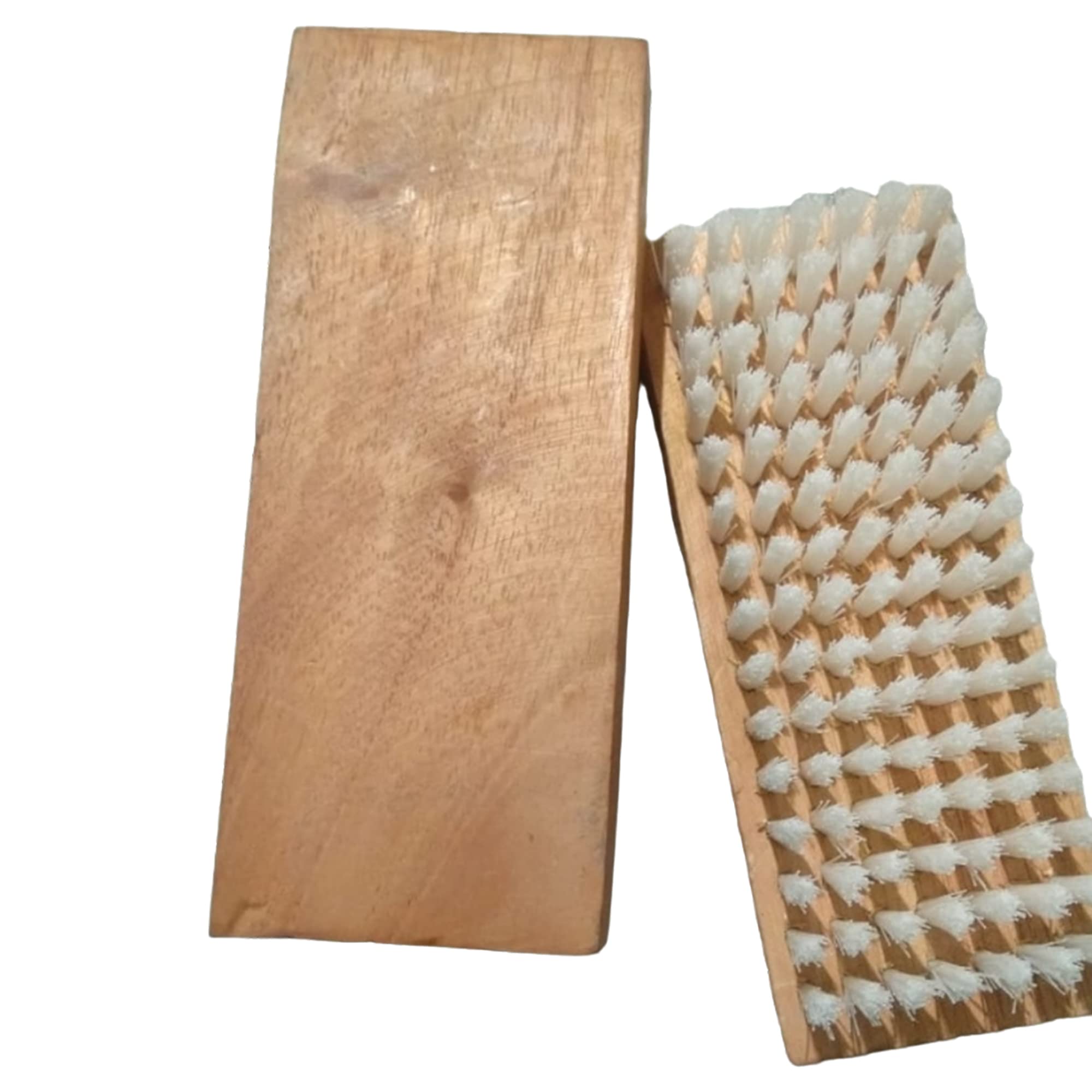 Nimbose® Clothes Washing Brush, Wooden Cloth Washing & Scrubbing Brush, Wooden Laundry Clothes Scrubber Brush Combo (Set of 3) 1