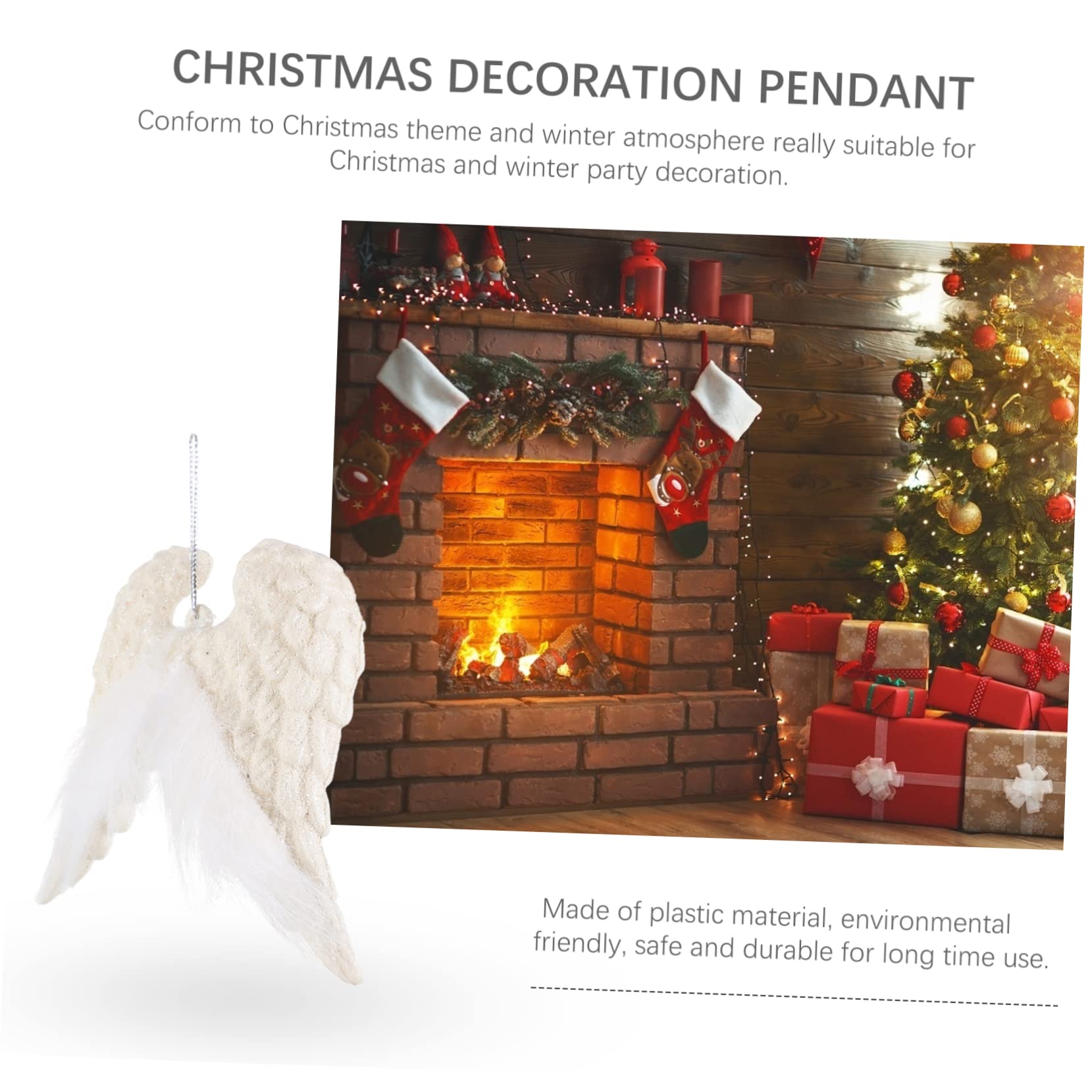 ABOOFAN 5 Sets Weihnachtsbaumschmuck Weihnachtsbaumschmuck Kreative Weihnachtsanhänger Exquisite Handwerkskunst Leichtes Weihnachtsthema Party- Und Bankettdekor 2 Stück * 5