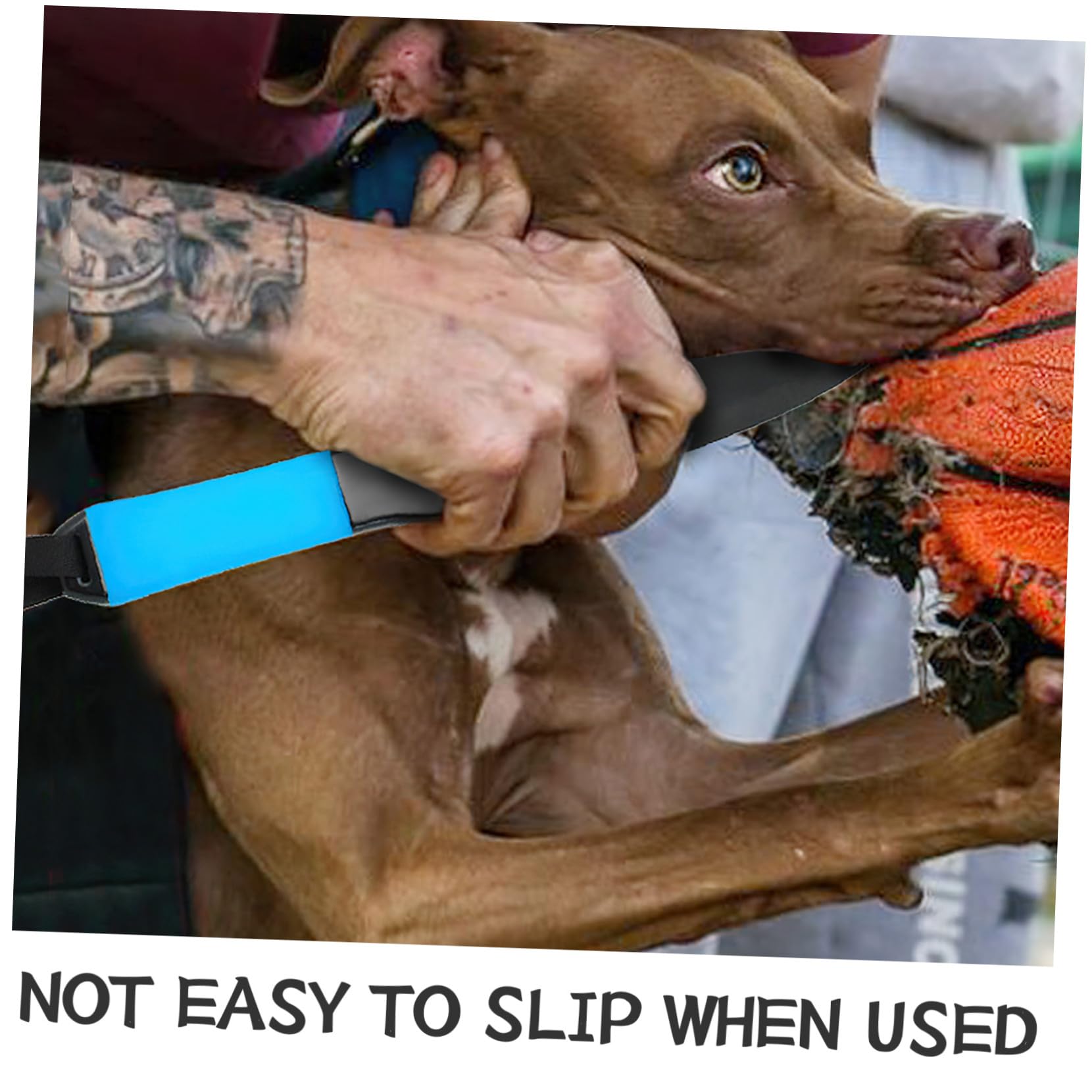 NUOBESTY Varilla Resistente y Antideslizante para Perros Grandes de Nylon de Entrenamiento Negro Adecuado para Adiestramiento en Patrullaje y Caza