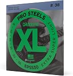 D'Addario EPS530 ProSteels Chaînes de guitare électrique, très grande lumière, 8-38