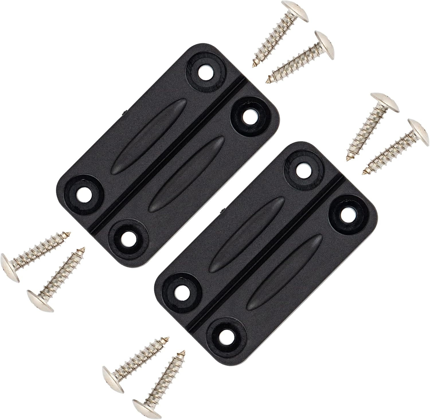 NeverBreak Parts 2 Pack Black Igloo Cooler Hinges Replacement with Screws High Strength