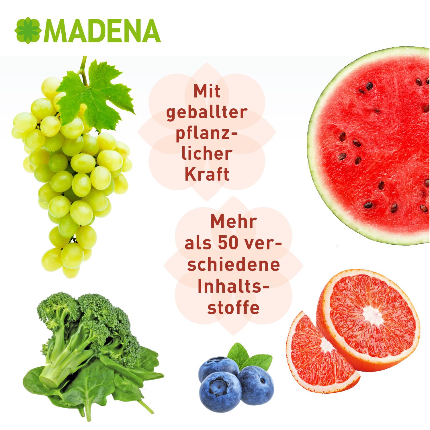 MADENA Haut Kollagen Komplex, 30 Ampullen für strahlende Haut, mit SkinAx2®, Verisol® Kollagen-Peptiden, Blutorangenextrakt, Hyaluronsäure & Vitamin C