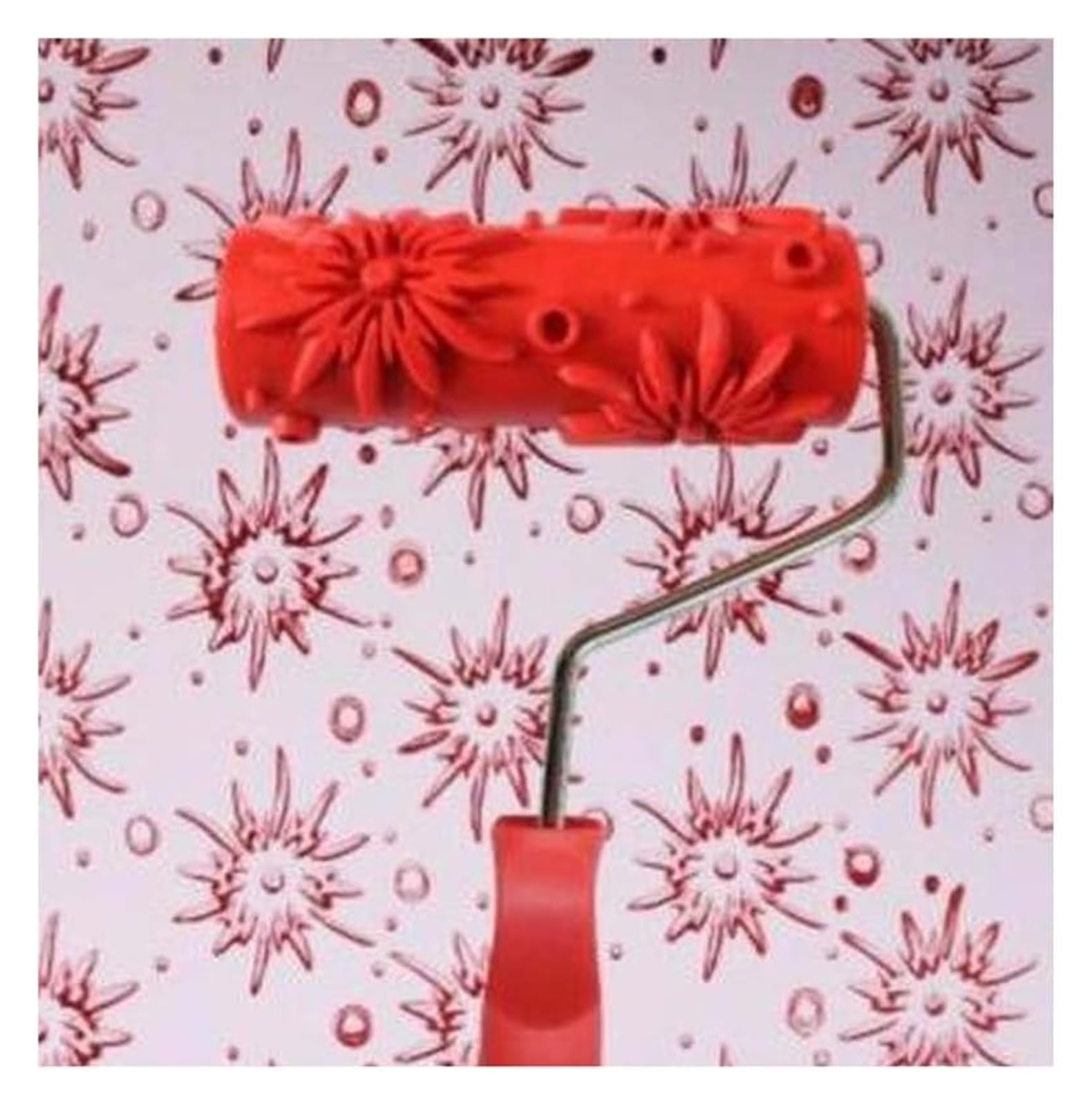 Bcjmkdx One Color Paint Roller, Embossed Paint Roller Wall Painting Runner Decor Diy Tool