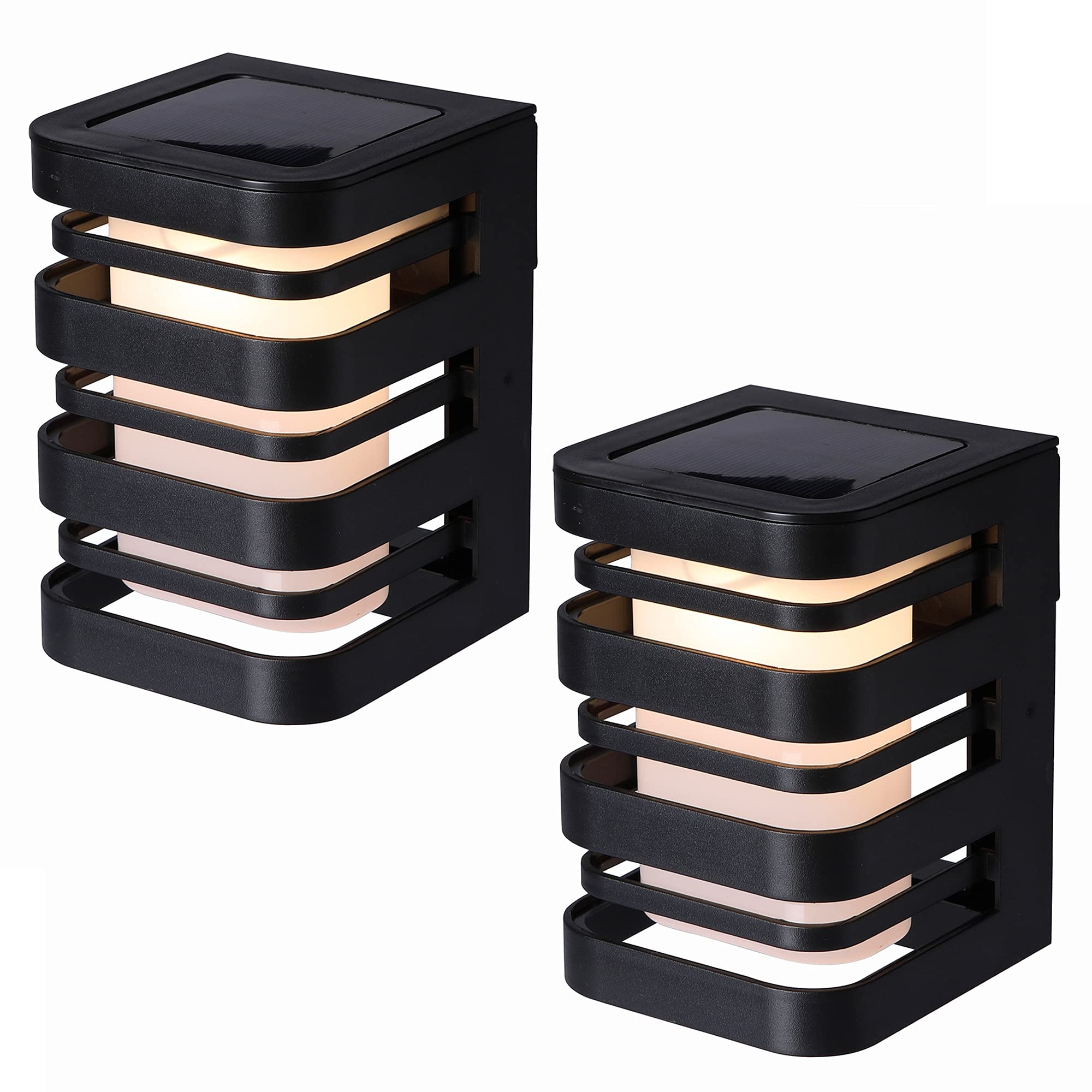 Buy MAGGIFT 2 Pack Solar Powered Wall Lights, 20 Lumen Outdoor Wall