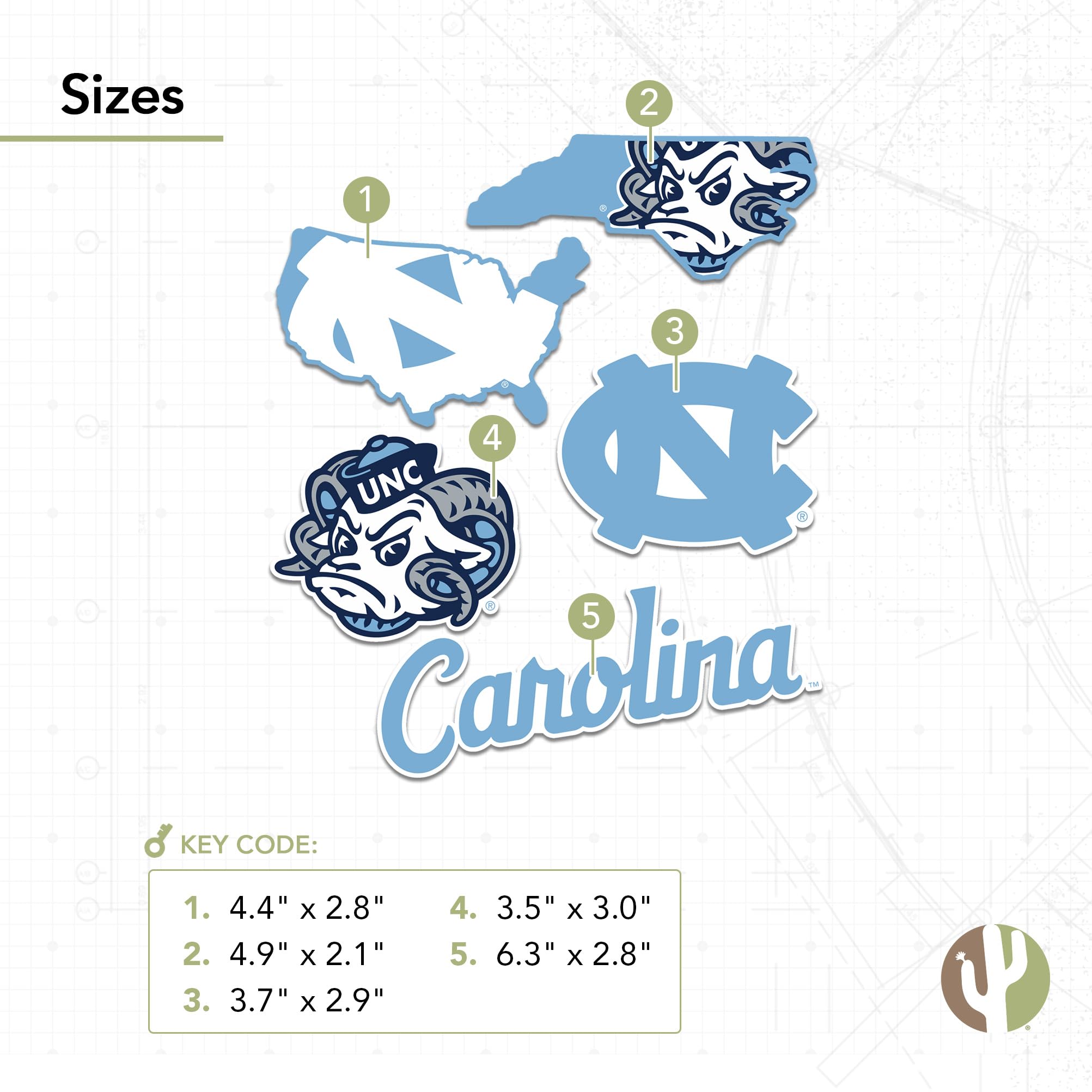 UNCW Seahawks Sticker Decal - Officially Licensed University Of North Carolina Wilmington Vinyl Logo (8 Inch) - View #7