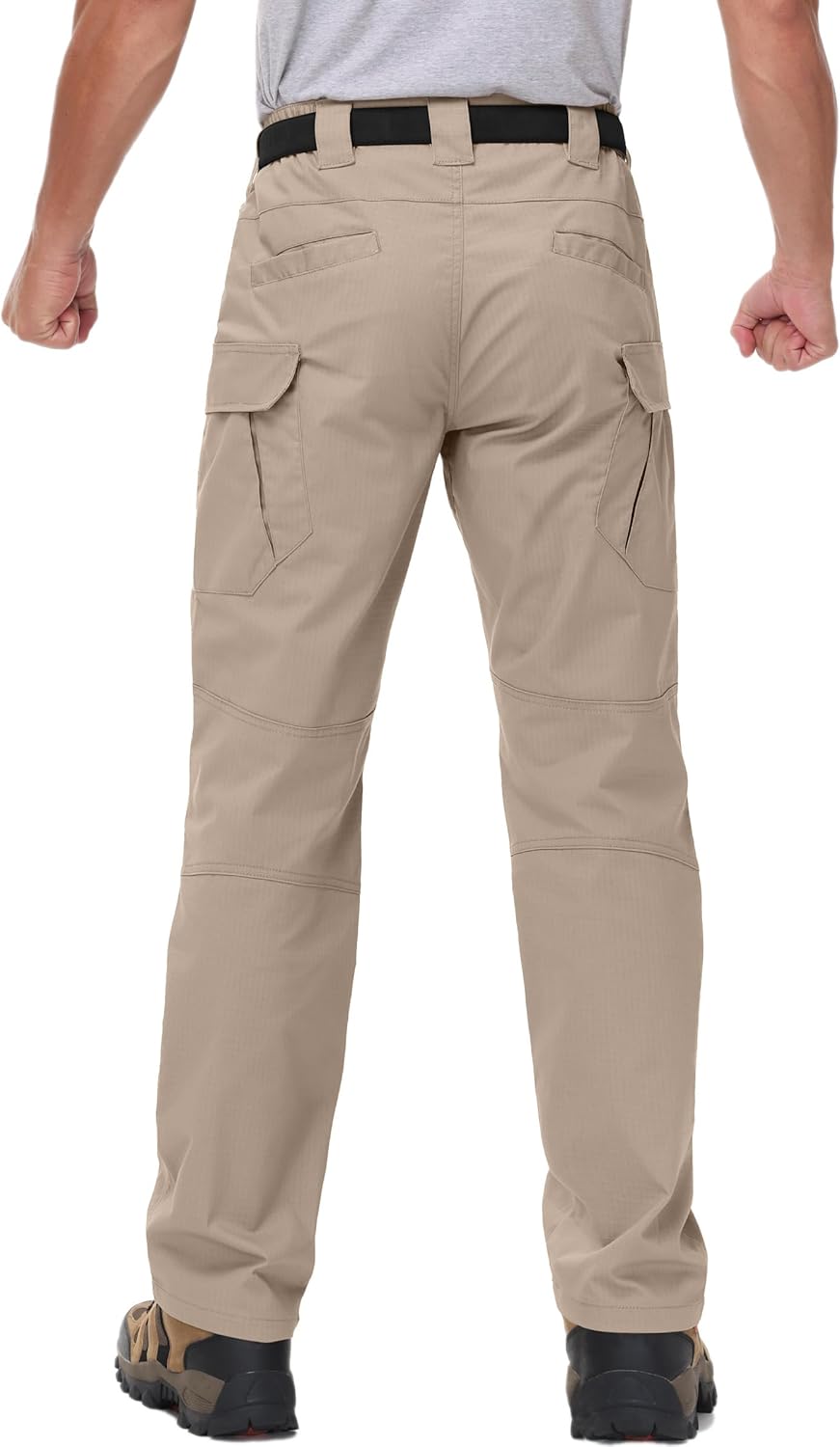 Men's Tactical Pants Water Resistant Stretch Ripstop Cargo Pants Lightweight Outdoor EDC Work Hiking Pants